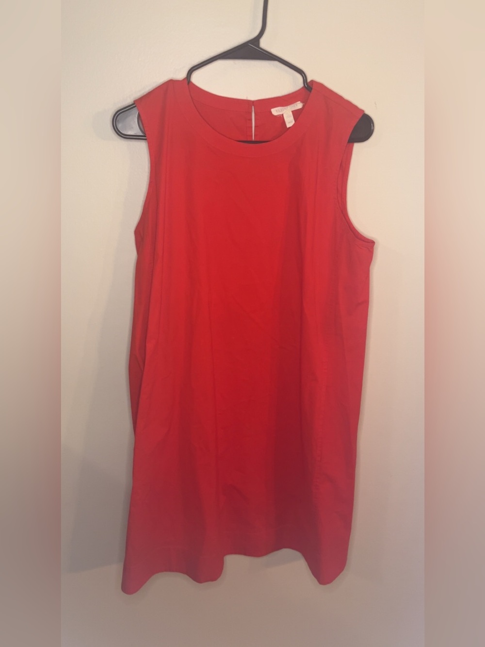 Eileen Fisher Vibrant Red Sleeveless Tank Dress